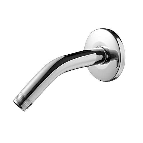 Image of OFFO Shower Arm with Flange Universal Wall-Mounted Replacement Shower Arm for Fixed Shower Head and Rain Shower Head 15cm(6 inch) Chrome