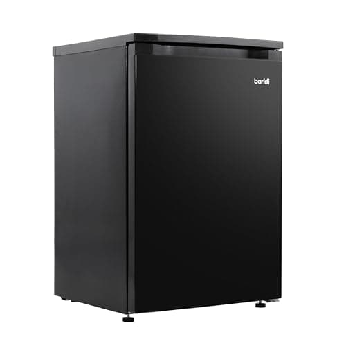 Image of Baridi 55cm Freestanding Undercounter Larder Fridge, 130L Capacity, Reversible Door, Black - DH247