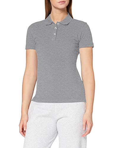 Image of CliQue Women's Clique Classic Womens Marion Polo Shirt, Gray (Grey Melange), XXL UK
