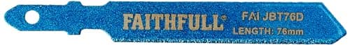 Image of Faithfull JBT76D Jigsaw Blade Diamond Grit 76mm