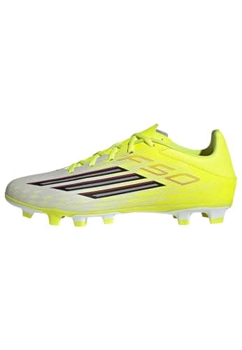 Image of adidas Unisex F50 Club Firm Ground/Multi Ground Football Boots, Team Solar Yellow 2/core Black/Lucid red, 6 UK