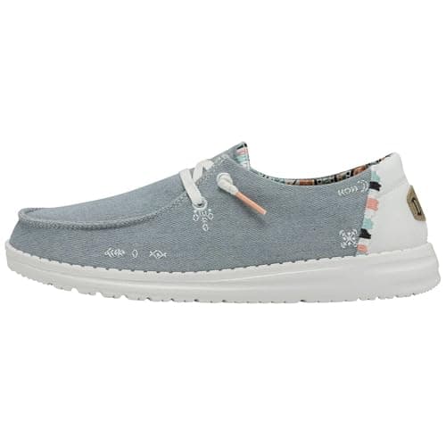 Image of HEYDUDE Wendy Boho - Womens Shoes - Light Denim - Size EU 36
