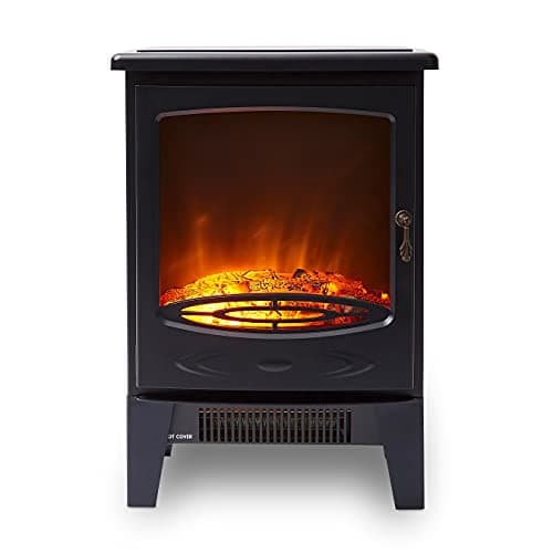 Image of Warmlite Jesmond Log Fire Stove, 1.85KW, Black, WL46040