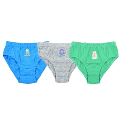 Image of A2Z 4 Kids Boys Underwear Pack of 3 Monster Animal Knickers Cotton Mix - Boys Briefs AZ1202 Monster 2-3