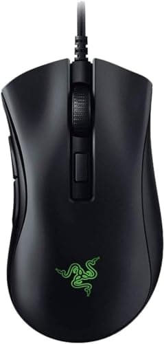 Image of Razer DeathAdder V2 Mini - Ergonomic Gaming Mouse with Non-Slip Grip Tape (Ultra Light, Speedflex Cable, Optical Sensor with 8500 DPI, Integrated Memory, RGB Chroma Lighting) Black