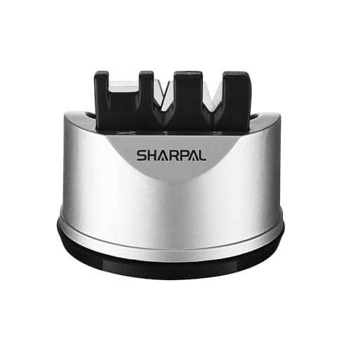 Image of SHARPAL 191H Kitchen Chef Knife and Scissors Sharpener for Straight and Serrated Knives, 3-Stage Knife Sharpening Tool Helps Repair and Restore Blades