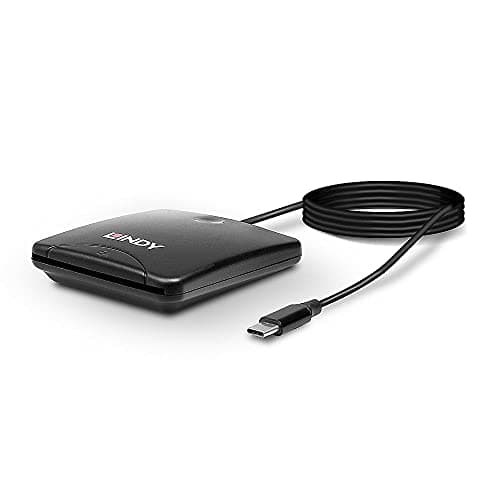 Image of LINDY USB 2.0 Type C Smart Card Reader
