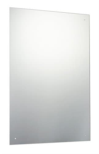 Image of 60 x 90cm Waterstone Frameless Bathroom Rectangle Mirror with Pre-Drilled Holes and Wall Hanging Fittings