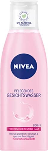 Image of NIVEA Nourishing Facial Toner for Dry and Sensitive Skin, Vegan Toner for Face with Almond Oil Cleanses & Nourishes the Skin, Mild Facial Toner Provides Intensive Moisture (200 ml)