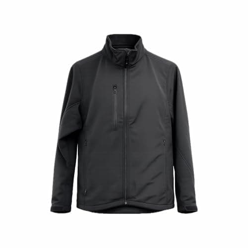 Image of Step Ahead Mens Premium SoftShell Jacket Active Wear (Black, L)