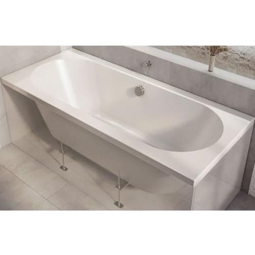 Image of Milano Ballam White 1800mm x 800mm Double Ended Round Bath