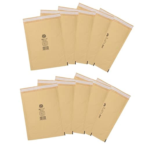 Image of AB Tools 10pk Genuine Gold Jiffy Bag Airkraft Bubble Padded Mail Bag Envelope Size 5