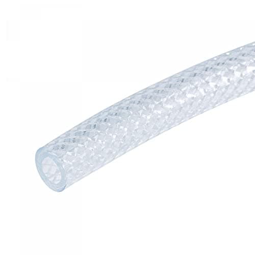 Image of sourcing map 6mm ID 10mm OD Clear PVC Tube, Braided Hose for Water Tubing Agricultural Irrigation,10ft Length