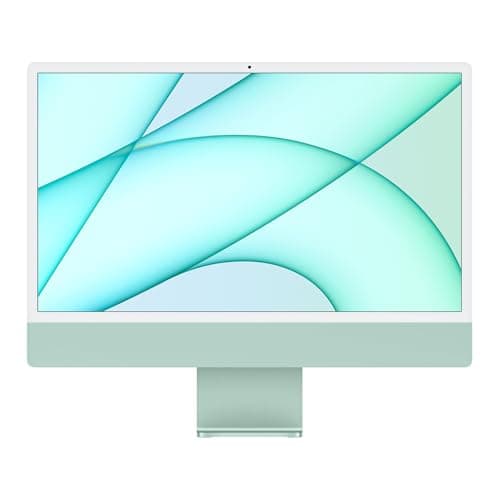 Image of 2021 Apple iMac with M1 chip: 8-core CPU/8-core GPU (24-inch, 8GB RAM, 256GB SSD) Green (Renewed)