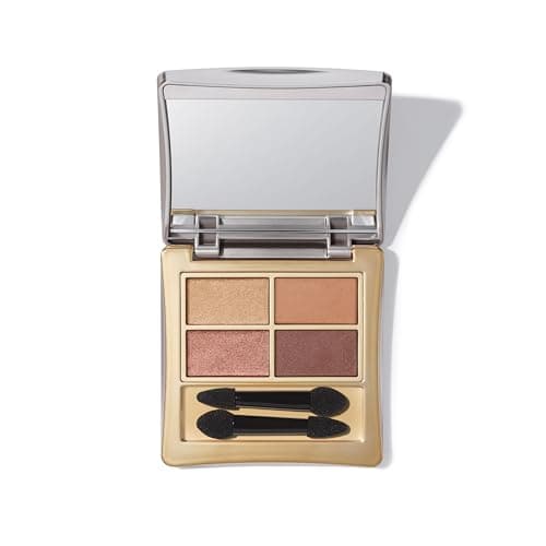 Image of Elizabeth Arden Eyeshadow Quad in Desert Nudes, 3g, Mineral-based, Talc-free Formula, Vegan Eyeshadow for a Long-Wear, Smudge-free, Velvet Finish