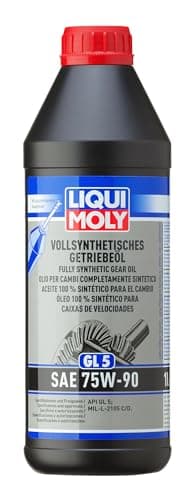 Image of LIQUI MOLY Fully Synthetic Gear Oil (GL5) SAE 75W-90 | 1 L | Gear oil | Hydraulic oil | SKU: 1414, Black