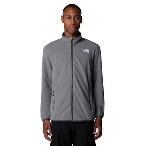 Image of The North Face Men's 100 Glacier Full Zip Fleece Jacket, Tnf Medium Grey Heather, M