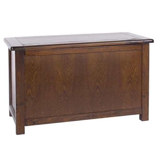Image of Core Products Boston Solid Pine Storage Chest with Hinged Lid, Lacquer Finish - Rustic Wooden Blanket Box & Toy Storage Trunk for Bedroom, Living Room & Entryway, Dark Walnut Brown Finish