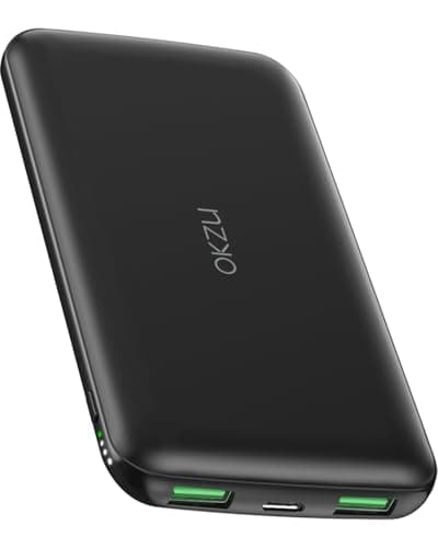 Image of OKZU 5V 2A 10000mAh Power Bank for Heated Gilet Vest, Thin, Lightweight Compact USB C Portable Charger,Battery Pack for heated clothes