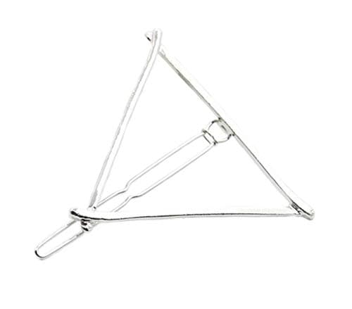 Image of YiyiLai 1 Piece Women Girls Alloy Geometry Hairpin Hair Clip Silver Triangle B