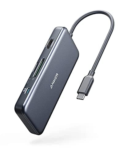 Image of Anker USB C Hub (7-in-1), with 4K HDMI, 85W Power Delivery, USB-C and 2 USB-A 5Gbps Data Ports, microSD and SD Card Reader, for MacBook Air, MacBook Pro, XPS, and More
