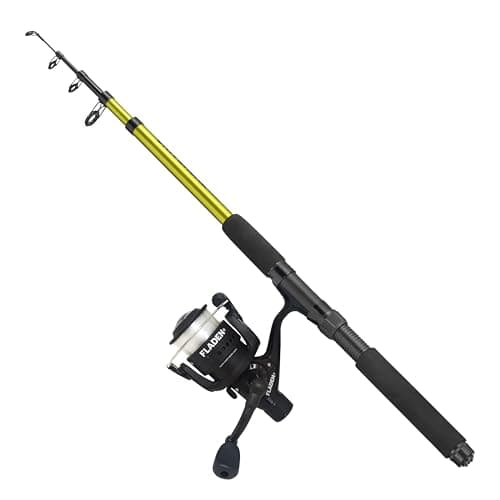 Image of FLADEN Fishing - Rod Reel Line Fishing Set Combo - 25-50g Charter II Telescopic Rod Blank & Spinning Ideal Beginner or Pleasure Set-Up (9ft - 2.7m Rod/Size 40 Reel) [12K-46270]