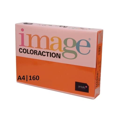 Image of Image Coloraction A4 Coloured Paper (A4 210mm x 297mm) 160gsm Amsterdam (Deep Orange) - 250 Sheets