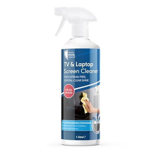Image of TV & Laptop Screen Cleaner Spray 1L | Streak-Free Anti-Static Screen Cleaning Solution | Alcohol-Free Non-Toxic Formula | Safe for LED OLED LCD Monitors Laptops iPads iPhones Tablets