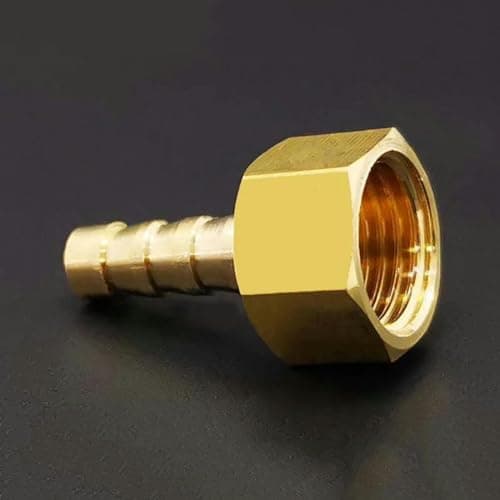 Image of 6mm 8mm 10mm 12mm 14mm Hose Barb x M12 M14 M16 M18 M20 M22 Metric Female Thread Brass Pipe Fitting Adapter Coupler Connector-10-M14x1.5