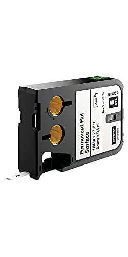 Image of Dymo XTL Permanent Flat Surface 1/4" (6 mm) - Black on White