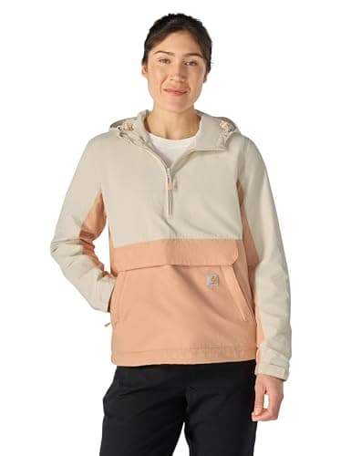 Image of Carhartt Women's Rain Defender Relaxed Fit Lightweight Coat, Coral Reef, XS