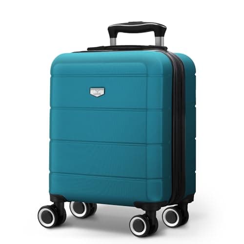 Image of LUGG Travel Suitcase - Jetset 15" Lightweight Travel Cabin Bag, Water Resistant, Strong & Lightweight with Secure TSA Lock, Smooth 360° Wheels, Internal Pockets - Airline Approved (45x33x20cm)
