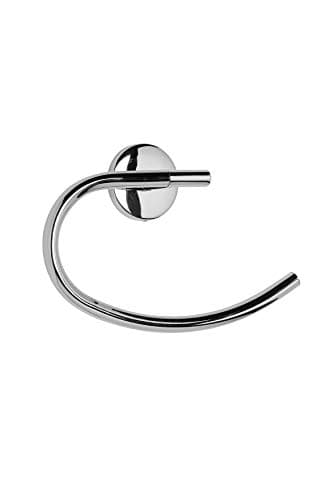 Image of Croydex QM641541 Hampstead Wall Mounted Towel Ring with Zinc Alloy Construction, Chrome