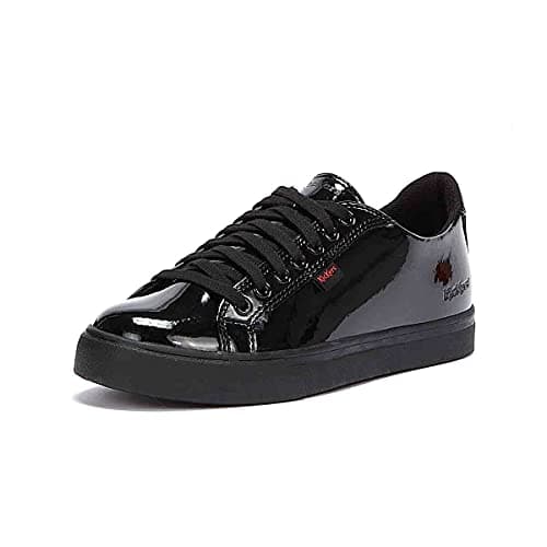 Image of Kickers Tovni Lacer Youth Black Patent Shoes-UK 6 / EU 39