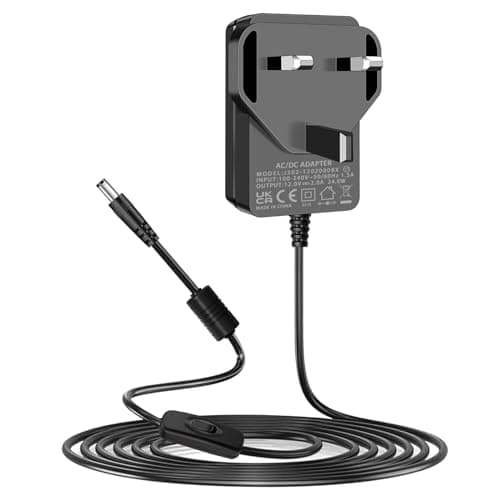 Image of 12V Power Adapter, 12Vdc 1A 2A Power Supply Compatible with Netgear Linksys Asus Motorola Arris/Motorola SURFboard Comcast Xfinity Belkin TP-LINK Eero Home WiFi and Most Other Routers