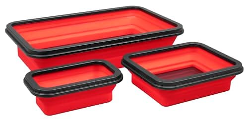 Image of Sealey - Collapsible Magnetic Parts Tray - Set of 3 - APCMTS