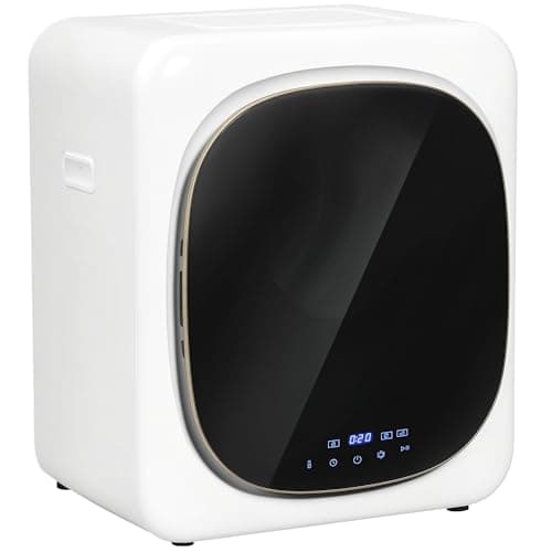 Image of HOMCOM 4kg Vented Tumble Dryer with Deodorize, Smart Mode, 800W Compact Tumble Dryer with Stainless Steel Tub, Front Load, for Flat, Home, RVs, White