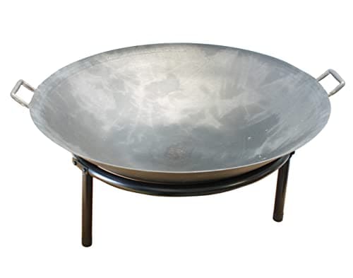 Image of Fire Pits Cast Iron Detachable Legs Stylish Design Handles (60cm Diameter)