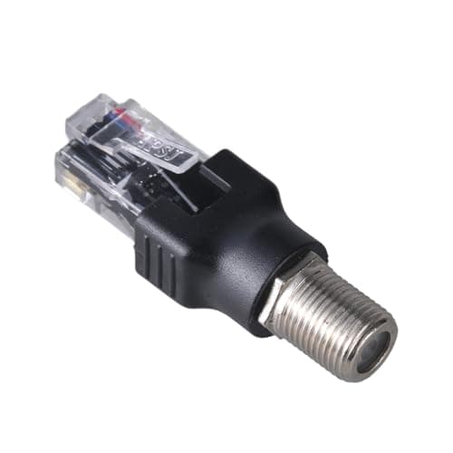 Image of FROMCEO Ftype Female to RJ45 Male Converters Adapter for Coaxial Cable Testing and Line Finder Use Coax Adapters for Line Tester
