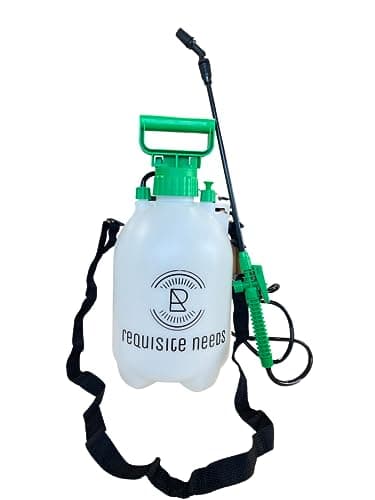 Image of REQUISITE NEEDS Pump Action Pressure Spray Garden sprayer with plastic lance & carry strap pressure sprayer, weed killer sprayer pump fertilizer, pesticides, fungicides, and cleaning (5L Spray Bottle)
