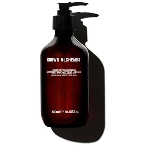 Image of Grown Alchemist Invigorate Luxury Hand Wash - Orange, Cedarwood, Sage, Organic Hand Soap - Natural Vegan Bioactive Botanicals for Sensitive Skin, Moisturising, Hydrating - Liquid Gel Handwash 300 ml