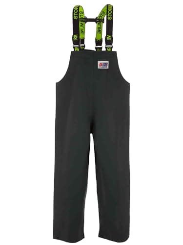 Image of Stormline Stormtex 669HG Midweight 500gsm PVC Waterproof Workwear Bib and Brace Overtrousers for Farming, Construction, Horticulture, Workwear, Fishing, Angling - (M, Green)