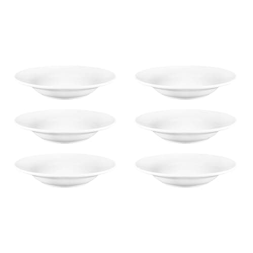 Image of Olympia CC214 Athena Hotelware Rimmed Soup/Pasta Bowl - 210ml 7oz 228mm 9" (Box 6), White