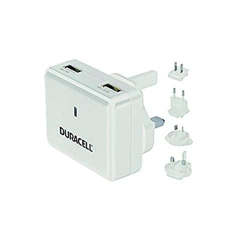 Image of Duracell Duel USB World Travel Charger - White