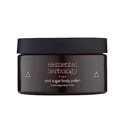 Image of Elemental Herbology Zest Sugar Body Polish - Exfoliating Body Scrub for Smooth Skin - Zesty & Energising Body Exfoliator - Cruelty Free - Made in the UK - 200ml, Fire