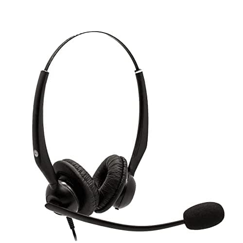 Image of JPL JACPLUS Binaural Adjustable Headband RJ11 Connector Clothing Clip Black JAC-PLUS-RJ11-B