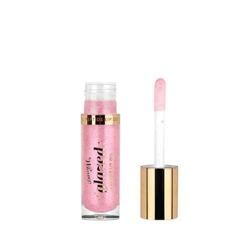 Image of Barry M Glazed Peptide Lip Oil, Shade Pink Shimmer So Wishful | Hyrating Lip Oil