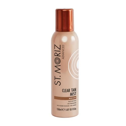 Image of St Moriz Advanced Clear Tan Mist in Medium | Fast Drying Clear Body Fake Tan Mist | For Streak Free Bronzed Glow | No Guide Colour or Transfer | Vegan | Dermatologically Tested | Cruelty Free | 150ml