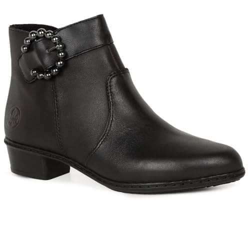 Image of Rieker Stillington Womens Ankle Boots Black