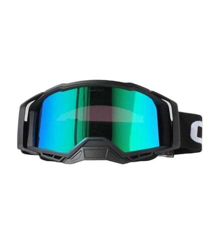 Image of CRG Sports ATV Goggles Motorcycle Motocross Dirt Bike Glasses Off Road Racing Riding Goggles for Men Women Adults T815-220 (BLACK)